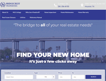 Tablet Screenshot of bridgecrestproperties.com